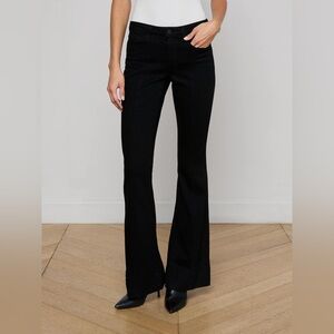 Elegant Black Wide Leg Women's Jeans